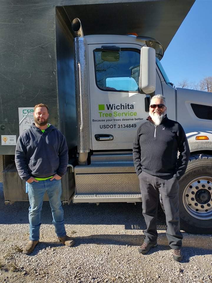 Wichita Tree Service owner Robert Phillips and sales arborist Benito Carrillo